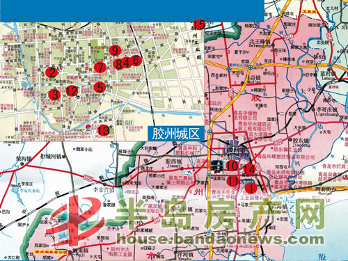 胶州市购房地图及在售